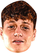 Ladislav Krejčí Wolves Face Mask – Wolverhampton Wanderers Football Player Celebrity Card Mask – Celebrity Mask for Stag Do, Hen Night, Fancy Dress & Costume Parties – Funny Adult Card Mask