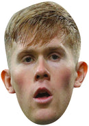 Lewis Hall Newcastle United Face Mask – Newcastle Football Player Celebrity Card Mask – Celebrity Mask for Stag Do, Hen Night, Fancy Dress & Costume Parties – Funny Adult Card Mask