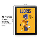 Hugo Lloris Signed Poster Print – France National Team Goalkeeper Tribute Wall Art with Signature & Jersey Number 1 – Captain Memorabilia for Football Fans & Collectors