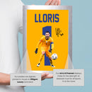 Hugo Lloris Signed Poster Print – France National Team Goalkeeper Tribute Wall Art with Signature & Jersey Number 1 – Captain Memorabilia for Football Fans & Collectors
