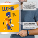 Hugo Lloris Signed Poster Print – France National Team Goalkeeper Tribute Wall Art with Signature & Jersey Number 1 – Captain Memorabilia for Football Fans & Collectors