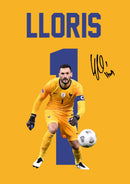 Hugo Lloris Signed Poster Print – France National Team Goalkeeper Tribute Wall Art with Signature & Jersey Number 1 – Captain Memorabilia for Football Fans & Collectors