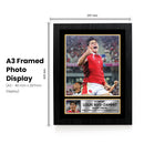 Louis Rees-Zammit Wales Rugby Poster – Printed Autograph Wall Art – Wales Rugby Union Star Memorabilia Poster for Fans