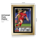 Lucy Parry Poster Print – Liverpool FC Women’s Rising Defender Tribute Wall Art with Signature & Personal Bio – England Football Memorabilia for Fans & Collectors