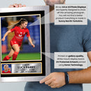 Lucy Parry Poster Print – Liverpool FC Women’s Rising Defender Tribute Wall Art with Signature & Personal Bio – England Football Memorabilia for Fans & Collectors