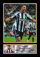 Malick Thiaw Printed Autograph Poster – Germany & Newcastle United Football Star Wall Art – Soccer Player Memorabilia Poster Print