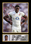 Maro Itoje England Rugby Printed Autograph Poster – Signed Style Wall Art Print – England Rugby Union Lock Forward Gift – Sports Fan Decor