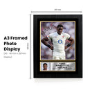 Maro Itoje England Rugby Printed Autograph Poster – Signed Style Wall Art Print – England Rugby Union Lock Forward Gift – Sports Fan Decor