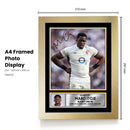 Maro Itoje England Rugby Printed Autograph Poster – Signed Style Wall Art Print – England Rugby Union Lock Forward Gift – Sports Fan Decor