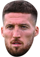 Matt Doherty Wolves Face Mask – Wolverhampton Wanderers Football Player Celebrity Card Mask – Celebrity Mask for Stag Do, Hen Night, Fancy Dress & Costume Parties – Funny Adult Card Mask