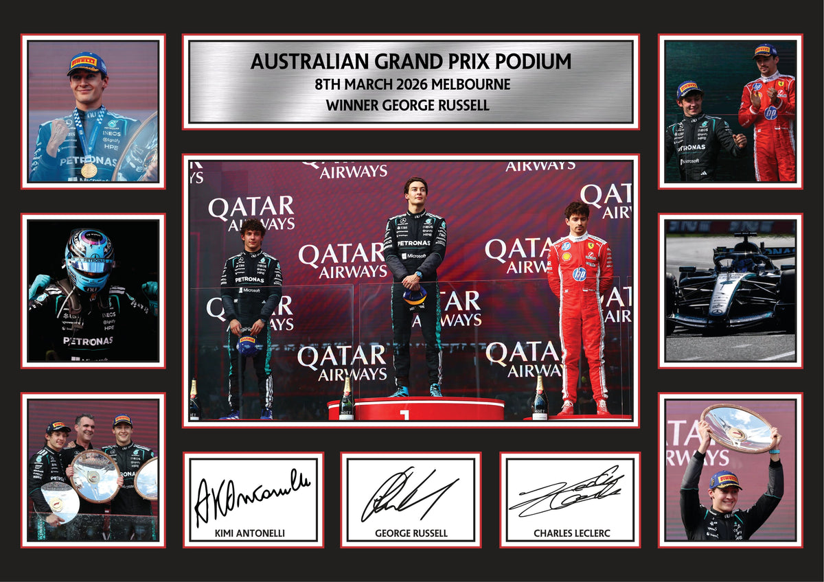 Australian Grand Prix Podium 2026 Poster Print – Melbourne Formula Racing Wall Art – Australian Grand Prix Podium 2026 Poster Print