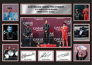 Australian Grand Prix Podium 2026 Poster Print – Melbourne Formula Racing Wall Art – George Russell Winner, Kimi Antonelli & Charles Leclerc Podium Display – Motorsport Collector Gift