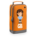 Football Boot Bags for Boys with Free Kit and Initials – Durable and Personalized Sports Bag - Mens Bhrunette Stripes