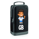 Football Boot Bags for Boys with Free Kit and Initials – Durable and Personalized Sports Bag - Mens Curly Brunette
