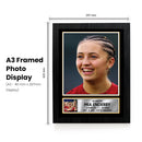 Mia Enderby Poster Print – Liverpool FC Women’s Rising Star Tribute Wall Art with Signature & Personal Bio – England Forward Memorabilia for Football Fans & Collectors