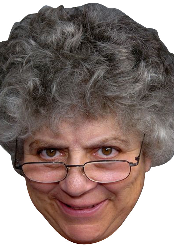 Miriam Margolyes Face Mask – Fancy Dress Cardboard Costume Mask – Miriam Margolyes Face Mask