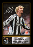 Nick Woltemade Printed Autograph Poster – Germany & Newcastle United Football Star Wall Art – Soccer Player Memorabilia Poster Print