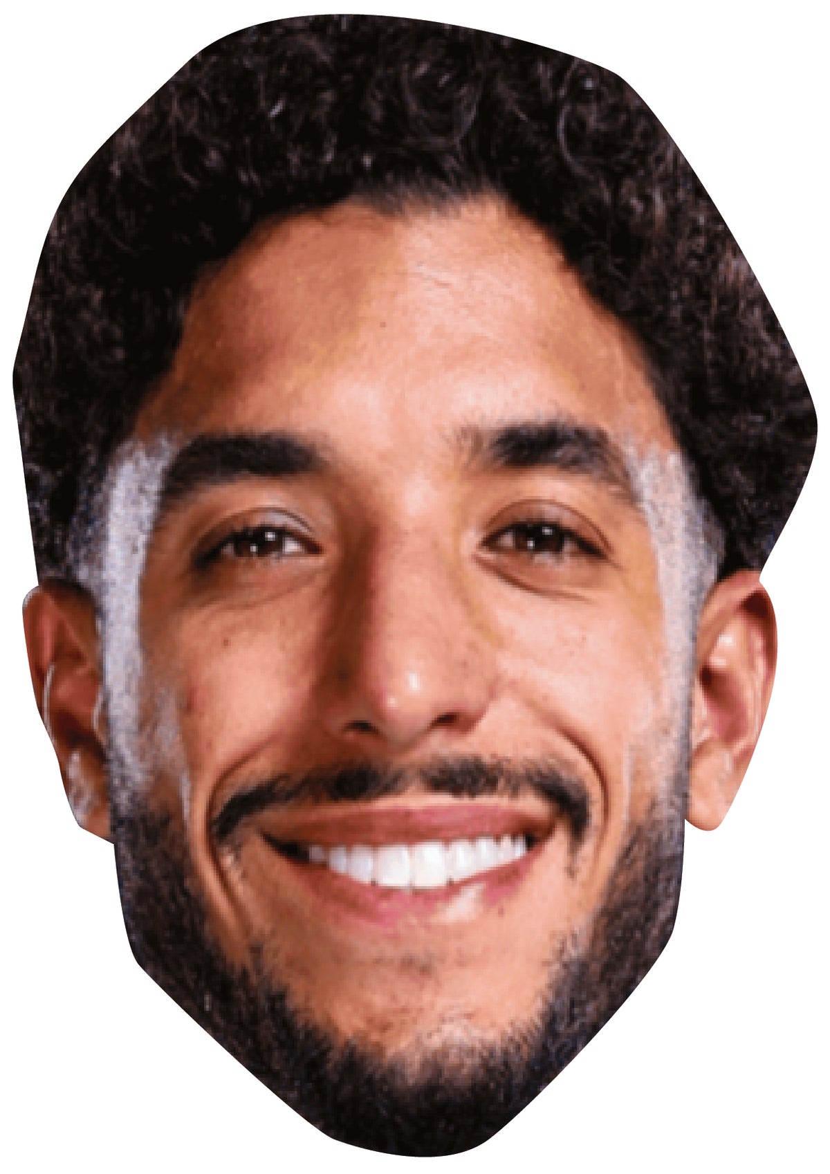 Omar Marmoush Face Mask – Fancy Dress Cardboard Costume Mask – Omar Marmoush Face Mask