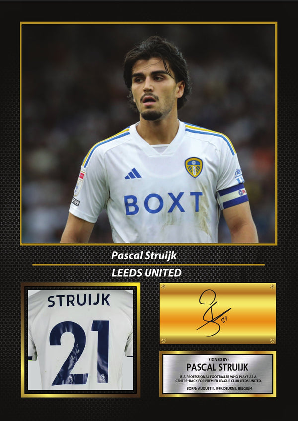 Pascal Struijk Leeds United Poster Print