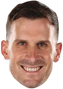 Pascal Groß Brighton Face Mask – Brighton & Hove Albion Football Player Celebrity Card Mask – Celebrity Mask for Stag Do, Hen Night, Fancy Dress & Costume Parties – Funny Adult Card Mask
