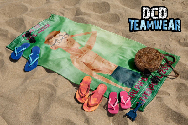 Personalised Weak Skinny Bloke Stag Do Beach Towel