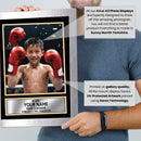 Personalised Boxing Printed Display - Custom Image and Date of Birth - Unique Personalised Gift