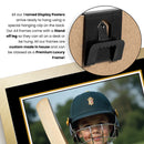 Personalised Cricket Printed Display - Custom Image and Date of Birth - Unique Personalised Gift