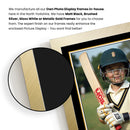 Personalised Cricket Printed Display - Custom Image and Date of Birth - Unique Personalised Gift