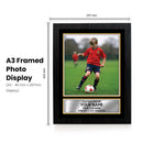 Personalised Football Printed Display - Custom Image and Date of Birth - Unique Personalised Gift