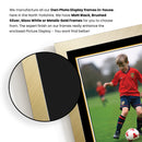 Personalised Football Printed Display - Custom Image and Date of Birth - Unique Personalised Gift
