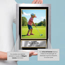 Personalised Golf Printed Display - Custom Image and Date of Birth - Unique Personalised Gift