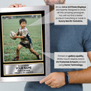 Personalised Rugby Printed Display - Custom Image and Date of Birth - Unique Personalised Gift