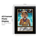 Personalised Swimming Printed Display - Custom Image and Date of Birth - Unique Personalised Gift
