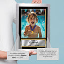 Personalised Swimming Printed Display - Custom Image and Date of Birth - Unique Personalised Gift
