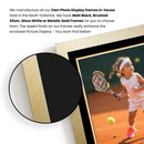 Personalised Tennis Printed Display - Custom Image and Date of Birth - Unique Personalised Gift