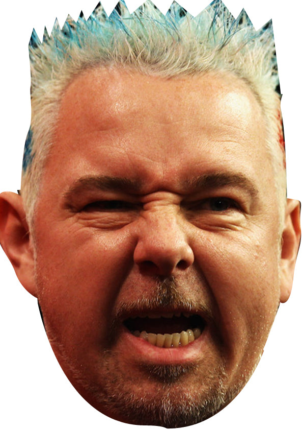 Peter Wright - Darts Face Mask Fancy Dress Cardboard Costume Mask