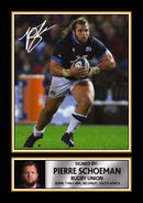 Pierre Schoeman Printed Autograph Poster – Scotland Rugby Union Star Wall Art – Scottish Rugby Player Memorabilia Poster Print