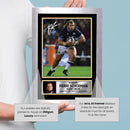 Pierre Schoeman Printed Autograph Poster – Scotland Rugby Union Star Wall Art – Scottish Rugby Player Memorabilia Poster Print
