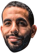 Rayan Aït-Nouri Manchester City Face Mask – Football Player Celebrity Card Mask – Celebrity Mask for Stag Do, Hen Night, Fancy Dress & Costume Parties – Funny Adult Card Mask
