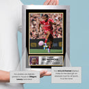 Rio Ngumoha Liverpool FC Poster – Printed Autograph Football Wall Art – Young Star Soccer Print – Liverpool Fan Gift Sports Decor