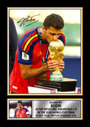 Rodri Spain World Cup Champions 2026 Poster Print – Trophy Celebration Signature Style Football Wall Art – Spain Football Memorabilia Gift – Soccer Fan Gift