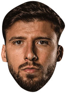 Rúben Dias Manchester City Face Mask – Man City Football Player Celebrity Card Mask – Celebrity Mask for Stag Do, Hen Night, Fancy Dress & Costume Parties – Funny Adult Card Mask