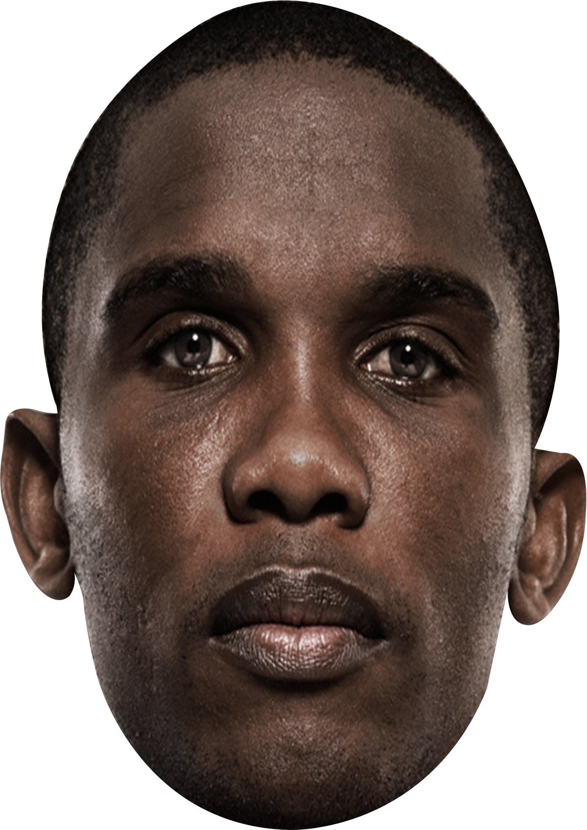 Samuel Eto Face Mask – Fancy Dress Cardboard Costume Mask – Samuel Eto Face Mask