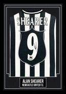 Alan Shearer Signed Shirt Poster Print – Newcastle United F.C.