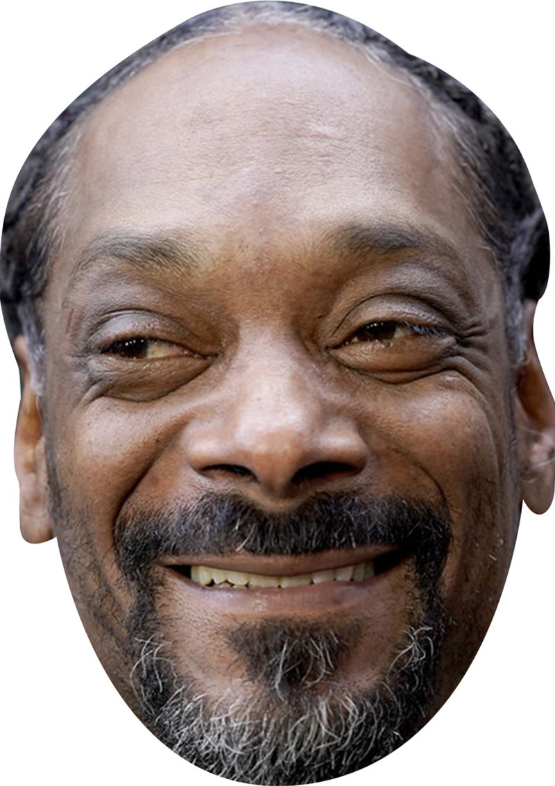 Snoop Dogg 2025 Celebrity Face Mask Fancy Dress Cardboard Costume Mask