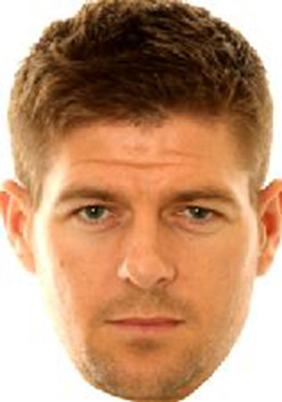 Steven Gerrard Face Mask – Fancy Dress Cardboard Costume Mask – Steven Gerrard Face Mask