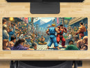 Extra Large Gaming Mouse Mat (800mm x 300mm) - Street Brawl Fighter