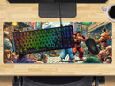 Extra Large Gaming Mouse Mat (800mm x 300mm) - Street Brawl Fighter