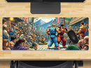 Extra Large Gaming Mouse Mat (800mm x 300mm) - Street Brawl Fighter