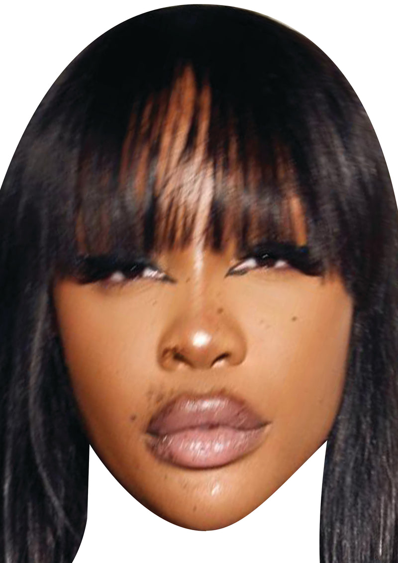 Sza Celebrity Face Mask Fancy Dress Cardboard Costume Mask